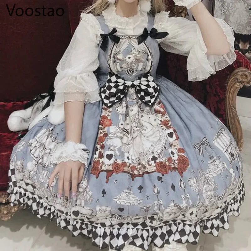 ExploreAllFinds - Japanese Gothic Lolita Dress Vintage Dark Funeral - ExploreAllFinds