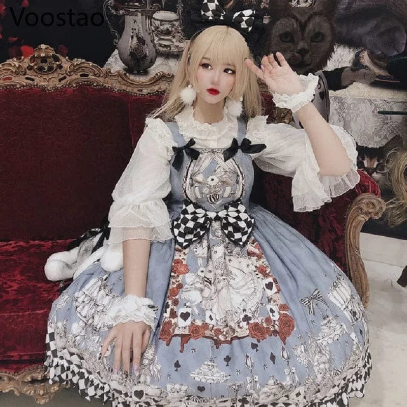 ExploreAllFinds - Japanese Gothic Lolita Dress Vintage Dark Funeral - ExploreAllFinds