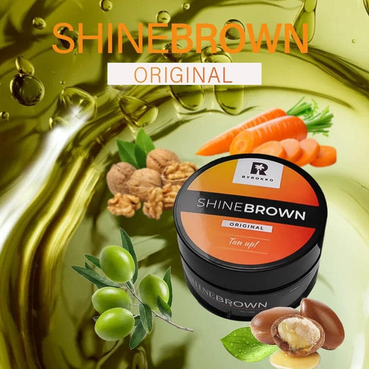 ShineBrown - Crème Bronzante pour l'Été, Réparation Après Soleil - Nourrit et Accentue