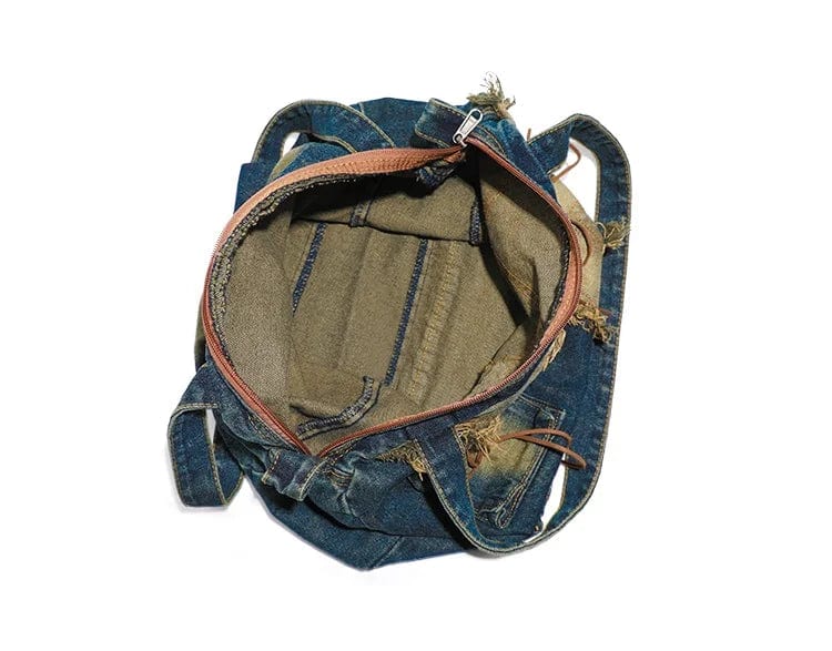 ExploreAllFinds - Baddies Shoulder Bag Washed Denim - ExploreAllFinds